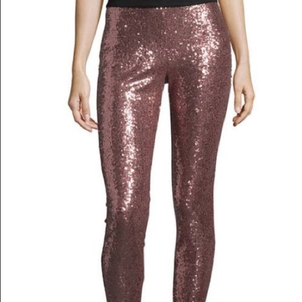 Rose Gold Sequin Leggings